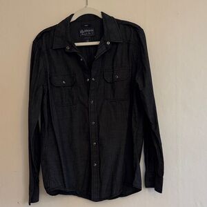 American Rag Charcoal Button-Up Shirt